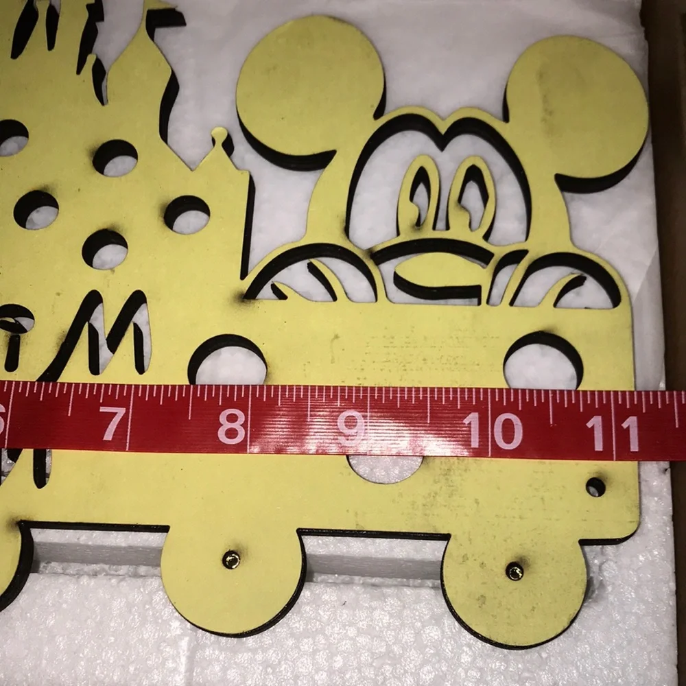 Wooden Mickey Mouse inspired key holder